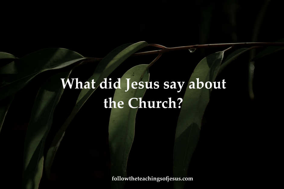 Where does Jesus say Church?